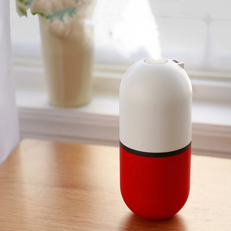 Увлажнитель воздуха в форме капсулы, Usb мини-увлажнитель для автомобиля, портативный ароматический масляный диффузор, USB увлажнитель