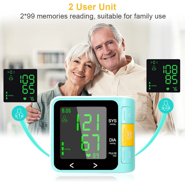 Wrist Blood Pressure Monitor Heart Rate BP Cuff Portable Digital LCD Automatic Tonometer Sphygmomanometer Cheap