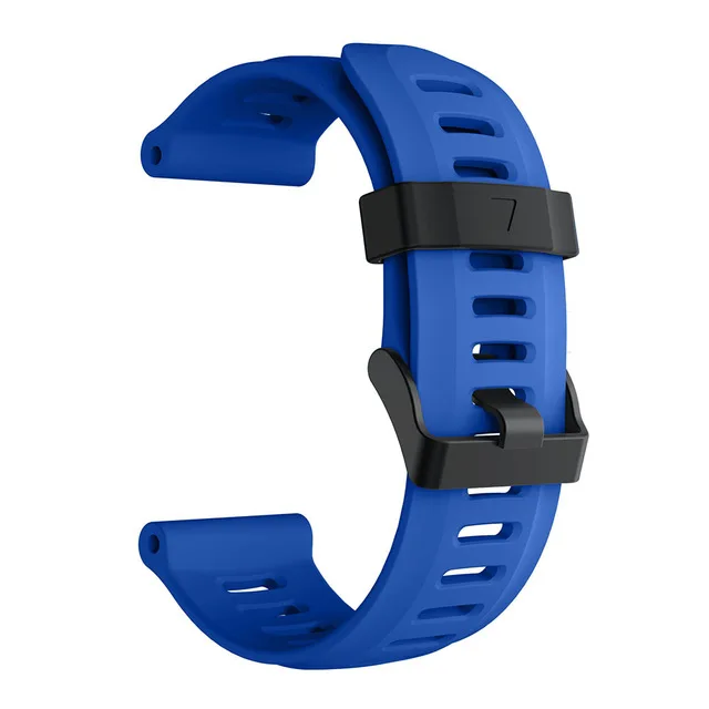 26 мм Wirst ремешок для часов для Garmin Fenix 5X/Fenix 3/Fenix 3 огнеупорные часы ремешок Спортивные умные часы легко демонтировать силиконовый ремешок для часов - Цвет: Синий