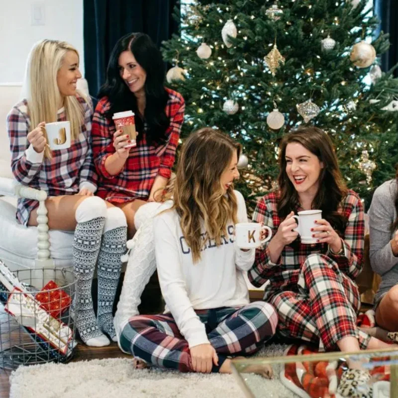 Christmas Pajamas Suit Set Thermal Underwear Set Long Johns Lined Ultra Soft Top & Bottom Base Layer Thermals for Women ouc449