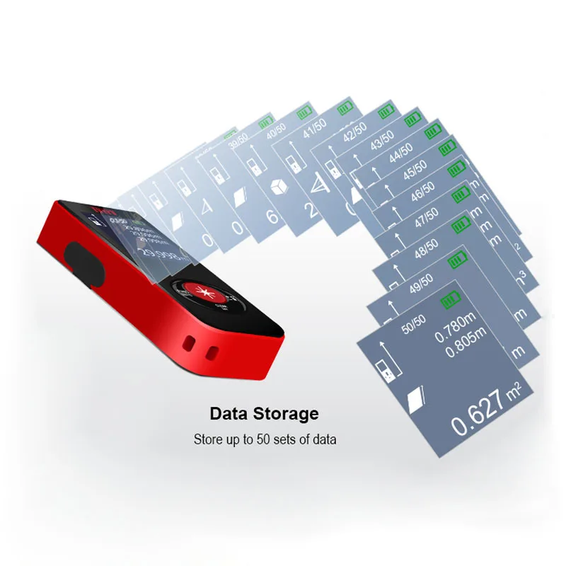 TYRRY Laser Rangefinder Digital Measurement Tools Laser Range Finder Tape Laser Distance Meter Distance Measurer Ruler Roulette TYRRY Laser Rangefinder Digital Measurement Tools Laser Range Finder Tape Laser Distance Meter Distance Measurer Ruler Roulette