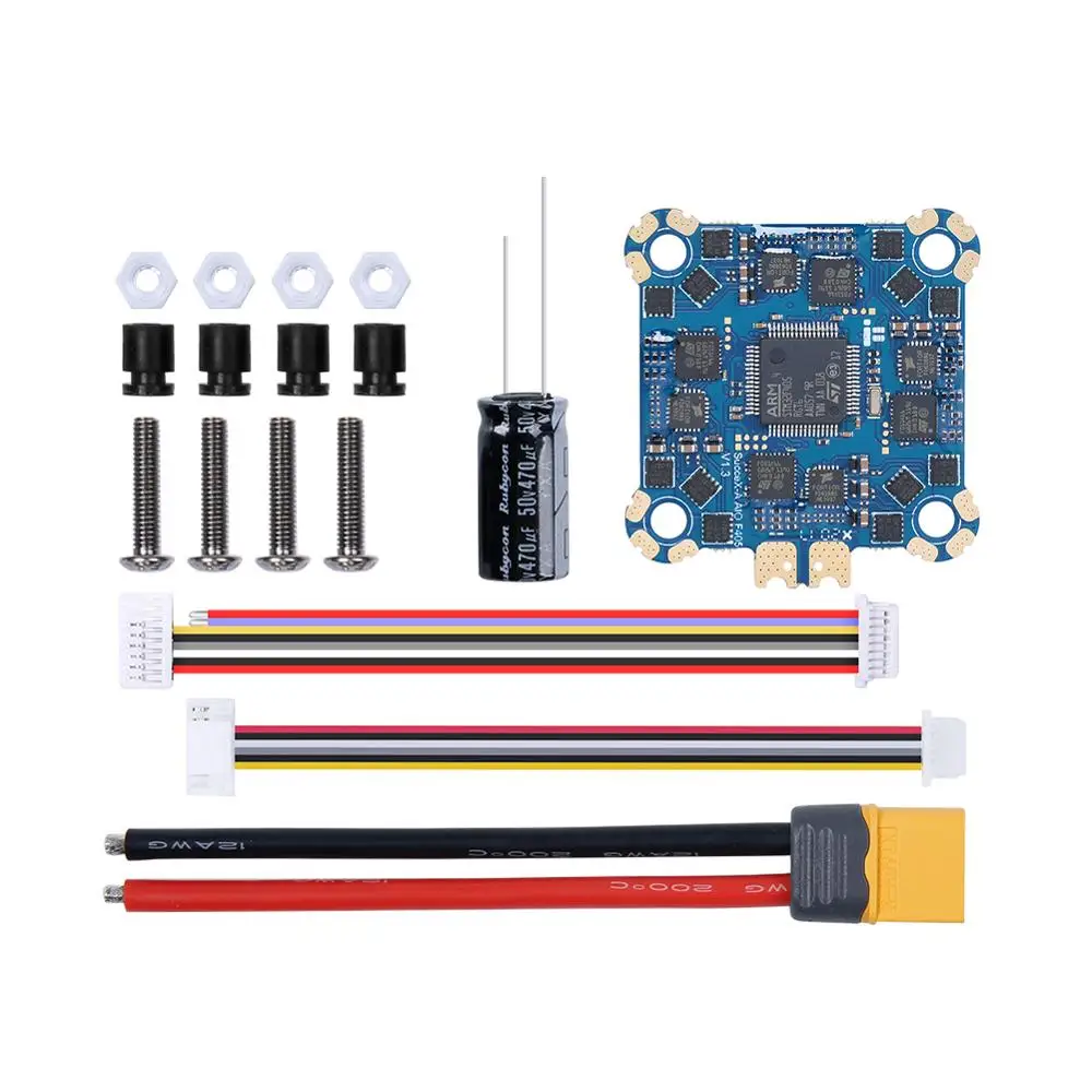 Контроллер полета iFlight SucceX A F4 40A 2 6S BlHeli32 AIO Board(MPU6000) с USB Type C/Dual BEC 5 В/10 в для системы HD