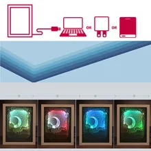 Фоторамка, светодиодный светильник, креативный, сделай сам, романтичный, для влюбленных, 3d, стерео светильник, тени, бумага, резьба, лампа, Usb, перезаряжаемая G4