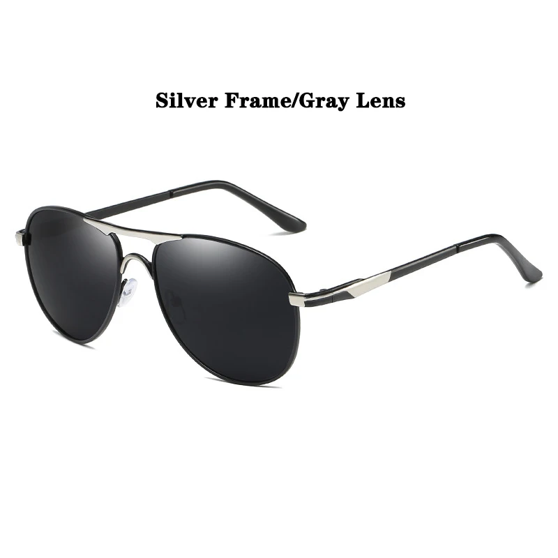 AR8722-Silver Psacss, новинка, пилот, поляризационные солнцезащитные очки, мужские, Ретро стиль, бренд, высокое качество, модные, солнцезащитные очки для вождения, рыбалки, gafas de sol hombre - Цвет линз: AR8722-Silver