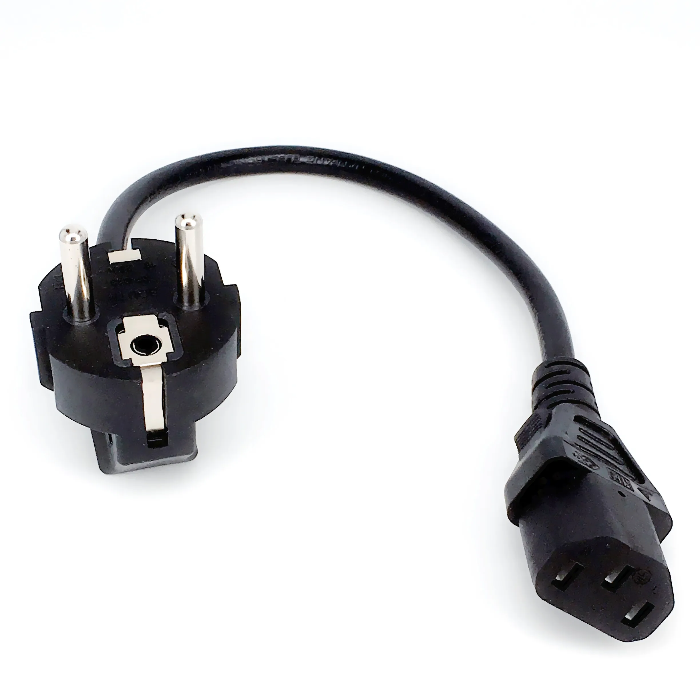 Câble D'alimentation PC Secteur CEE7 Vers IEC C13 - Noir - 30cm - 10A 250V