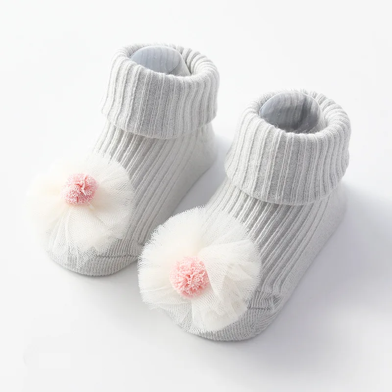 Милые носки для малышей нескользящие носки для маленьких девочек с героями мультфильмов, хлопковые носки для новорожденных, носки для маленьких мальчиков 0-3 лет - Цвет: 18