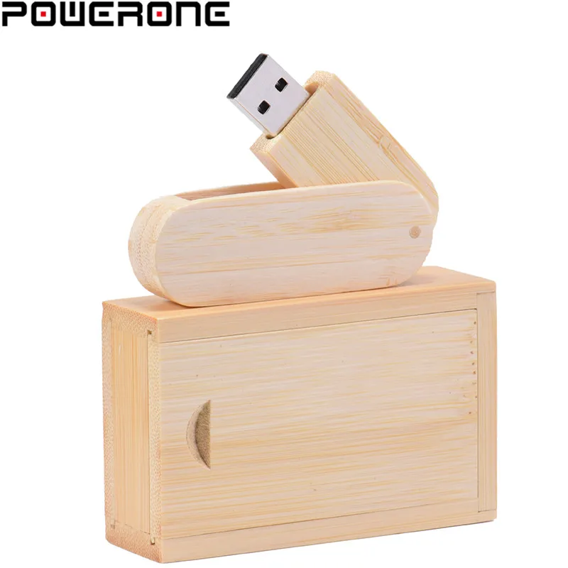 POWERONE(более 10 шт. бесплатный логотип) деревянный USB флэш-накопитель Флешка 8 ГБ 16 ГБ 32 ГБ 64 Гб вращение usb+ коробка карта памяти фотография