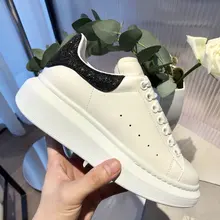 

High Quality Luxury Design Women Mcqueen Shoes 2021 White Shoes Platforn Sneakers Tenis Feminino Casual Brand Shoes Plus Size