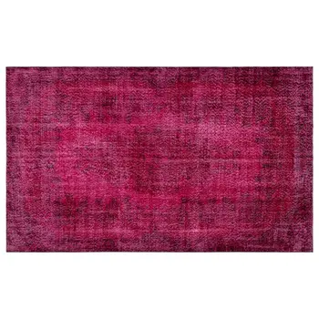 

Handmade Red Vintage Overdyed Turkish Area Rug 177x281 Cm-5'10''X9'3''