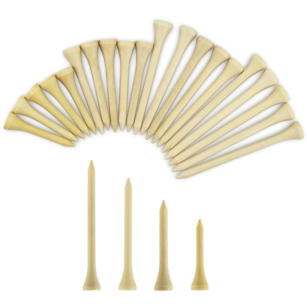 1000 Pcs/Lot Golf Tees Wood Tees 42mm 54mm 70mm 83mm 4 Sizes Available Strong Tees Golf Supplies Drop Shipping Golf  Accessories