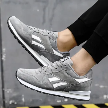 

Leather Sneakers Male Light Youth Comfortable Run Shoe Student Casual Shoes Shock sports walking shoes