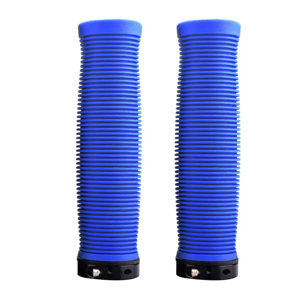 

1 Pair Mountain Elastic Outdoor Lock On Handle Cover Ergonomic Accessories Cycling Bike Bicycle Grips Rubber Shock Absorption