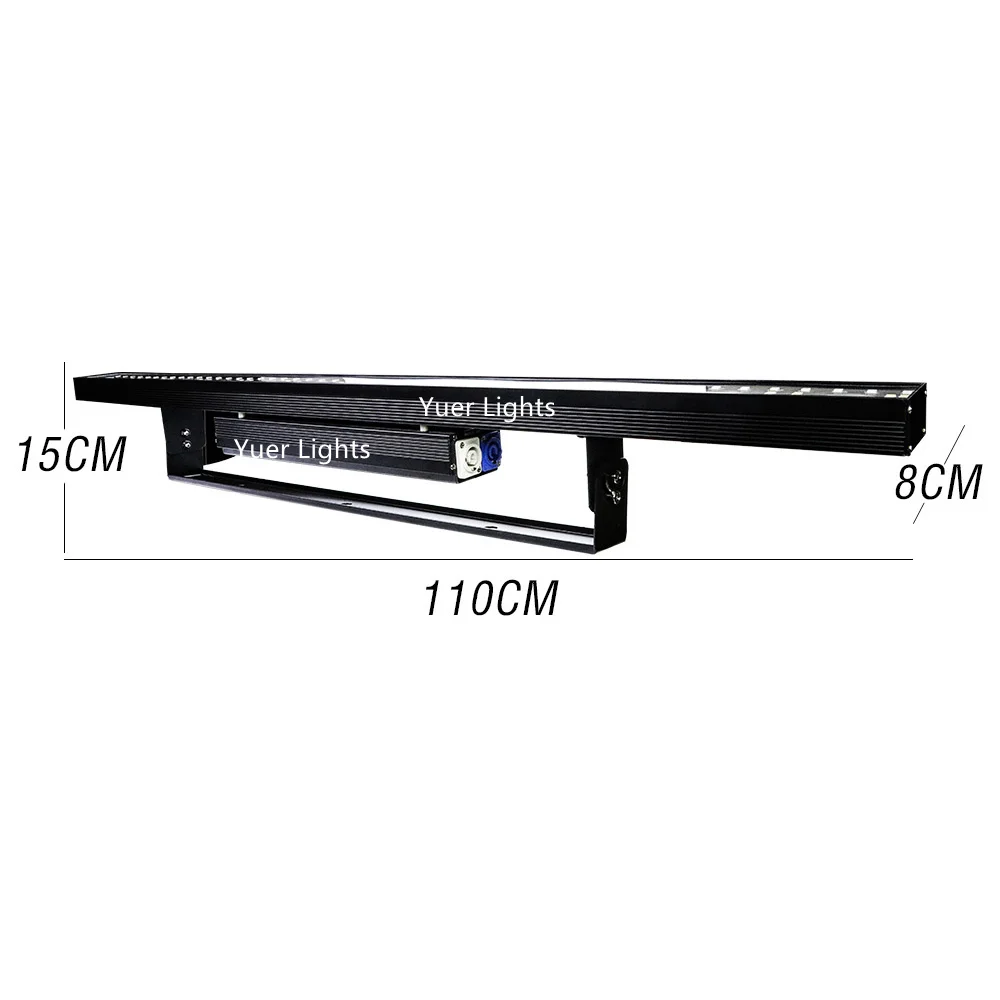  Beam Wash Strobe 3IN1 Light 12X5W LED Wall Wash Light 5/14/75 Channels DMX512 RGBW LED Bar Wash Sta - 4000241766224