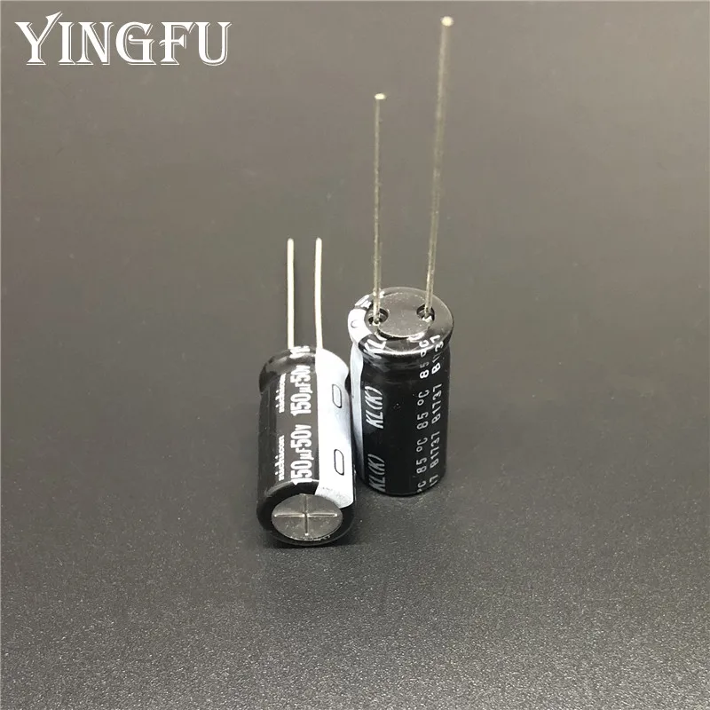 5 шт./50 шт 150 мкФ с алюминиевой крышкой 50В NICHICON KL 10x20 мм 50V150uF низкой утечкой тока