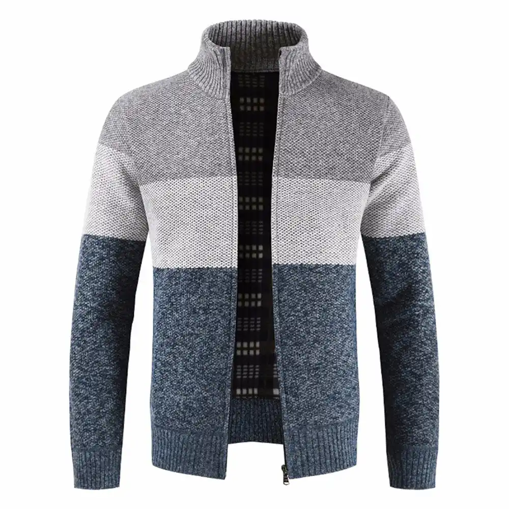 Mens Knitted Jumper Cardigan Sweater Casual Winter Coat Jackets Knitwear Outwear