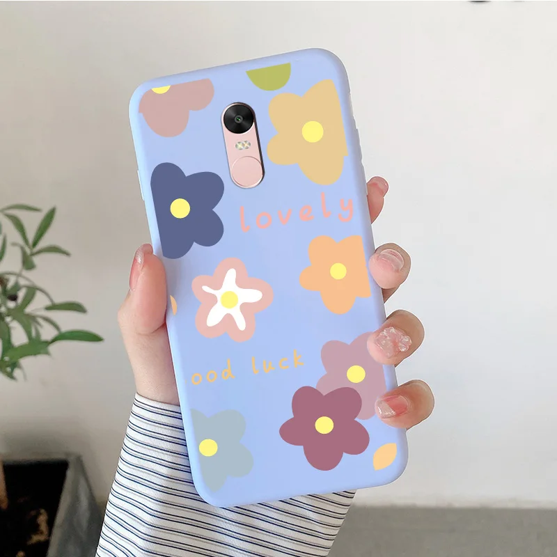 Matte Silicone Soft TPU Shell For Xiaomi Redmi Note 4 4x Note 5Pro Note 5A Cartoon Butterfly Shell For Redmi Note5a Phone Cover cell phone lanyard pouch Cases & Covers