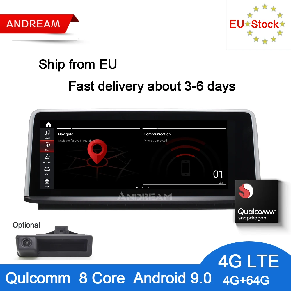 Clearance Andream Android 9.0 Qualcomm 8 Core Car Multimedia player For BMW Series 3 F30 F31 F32 Bluetooth GPS Navigation with 4G LTE 0 Clearance Andream Android 9.0 Qualcomm 8 Core Car Multimedia player For BMW Series 3 F30 F31 F32 Bluetooth GPS Navigation with 4G LTE 0