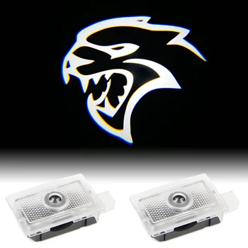 

LED Door Lamp Puddle Light for Dodge Charger 2006-2019 Hellcat Demon Logo Projector Ghost Shadow Light