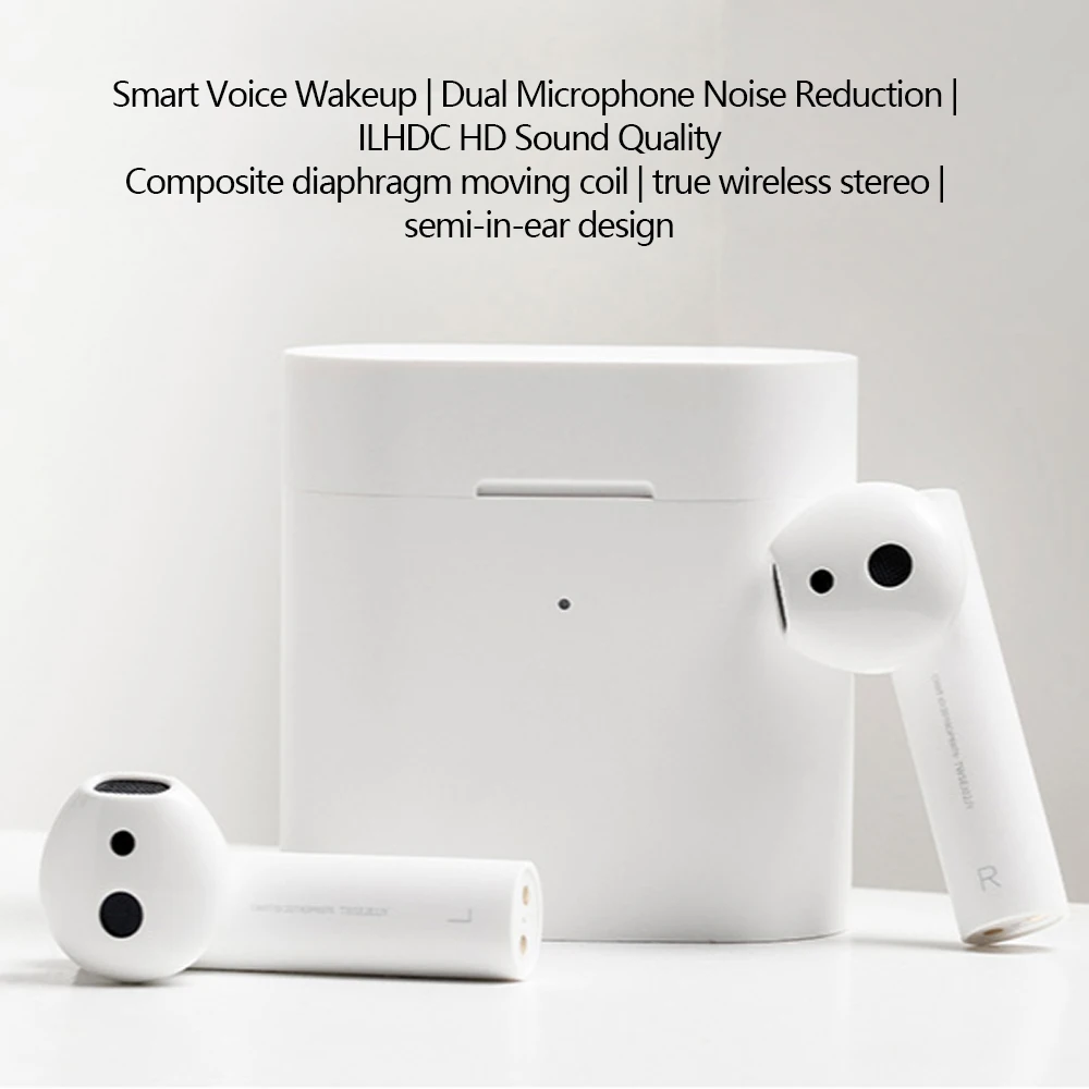 Оригинальные беспроводные наушники Xiaomi Air 2 TWS Bluetooth 2 LHDC HD 14,2 мм с двойным микрофоном ENC автоматическая пауза управление нажатием Airdots Pro 2