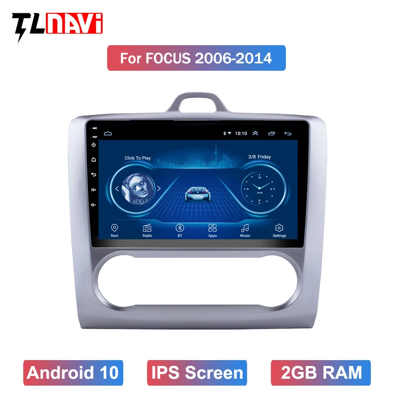IPS 9 дюймов Android 10 GPS навигация Сенсорный экран четырехъядерный автомобильный