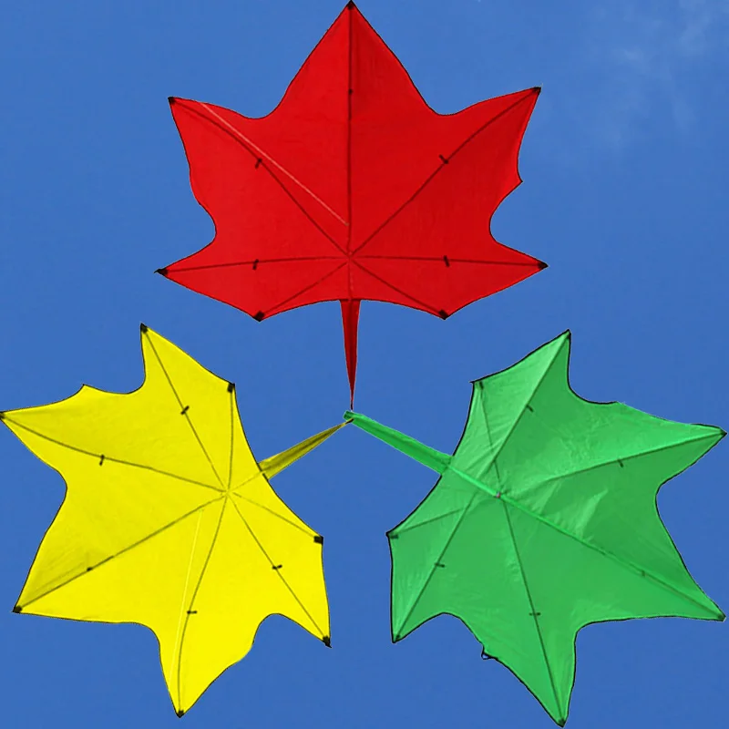 Power Maple Leaf Kite With Handle And Line Outdoor Sports
