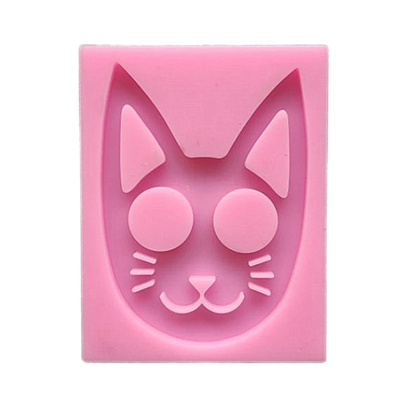 

Crystal Epoxy Resin Mold Super Glossy Self-defense Cat Keychain Pendant Casting Silicone Mould DIY Polymer Clay Crafts Making