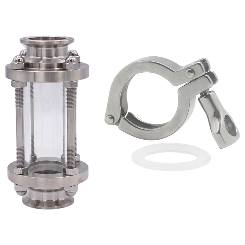 

2 inch Triple Clip Flow Sight Diopter Table Stainless Steel SS304 Ferrule OD 64mm