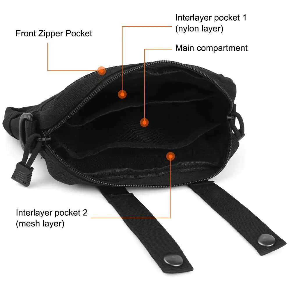 1000D тактическая Сумка Molle аксессуар сумка Мути-функциональная сумка для хранения утилита карманный водостойкий мешок для наружной сумки