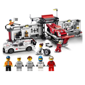 

Speed Champion Leoged city modern classic race car building block sets children toys technic compatible 75876