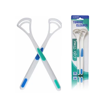 

2Pcs Tongue Scraper Tongue Brush Cleaner Oral Cleaning Tongue Toothbrush Brush Fresh Breath Remove Tongue Coating