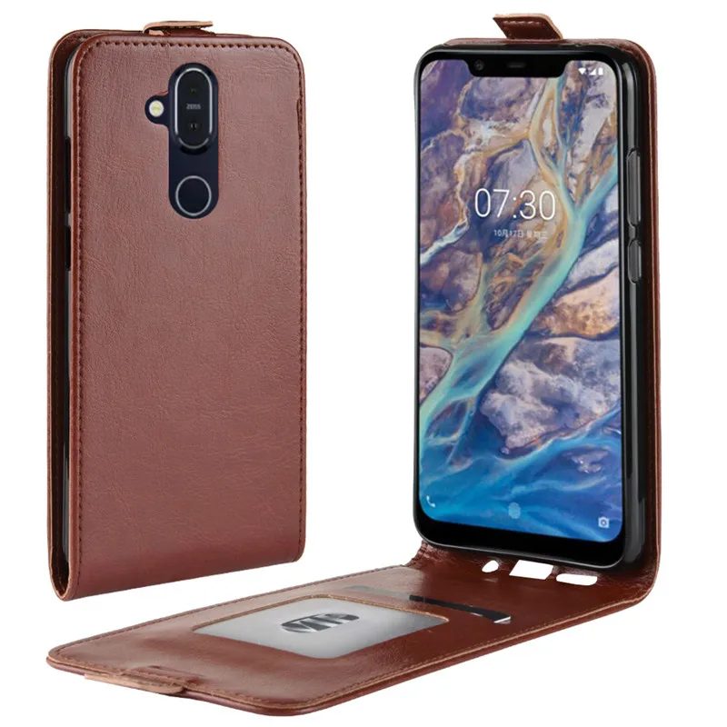 Nokia 7.1 Plus Case X7 Cover Flip Leather Phone 7.1Plus TA-1104 TA-1113 TA-1115 TA-1117 6.18 | Мобильные телефоны и