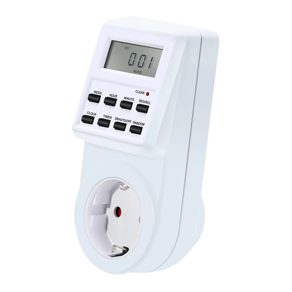 

230V 16A EU Plug Switch Socket New Arrival Plug-in Programmable Timer Switch Socket