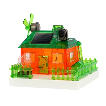 

Diy funny education assembled miniature solar music house green energy experiments building model kit for kids science toys