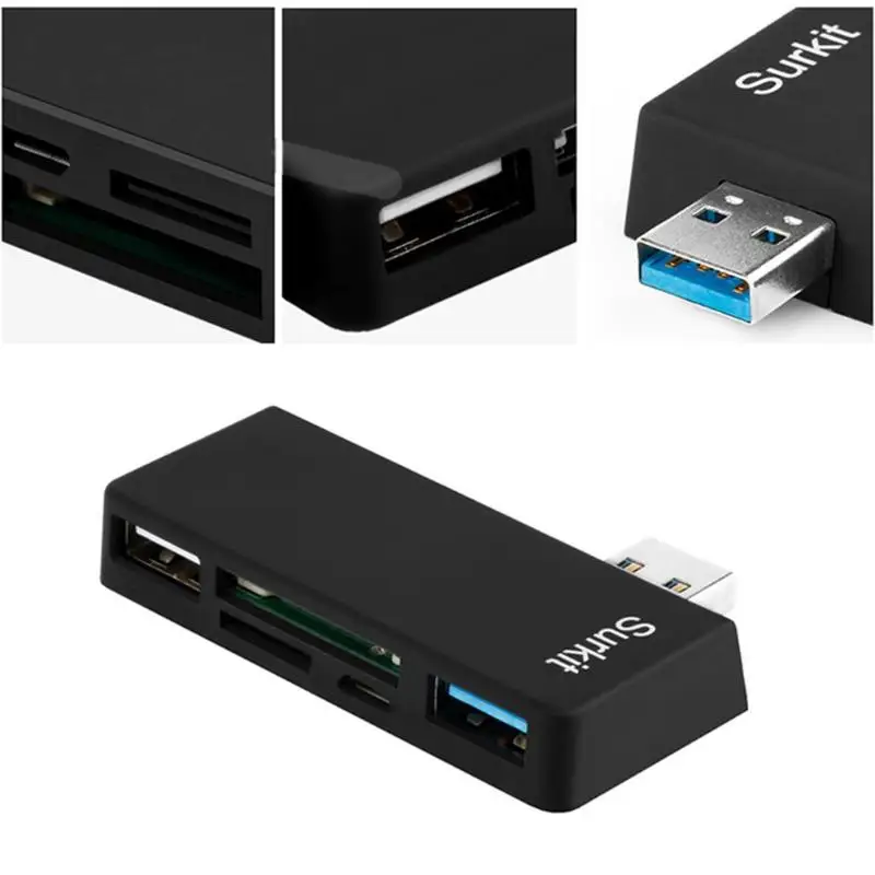 USB3.0 к Micro/USB2.0/3,0/TF/концентратор карт памяти док-станция для чтения карт для microsoft Surface Pro 3/4