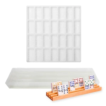 

Crystal Epoxy Resin Game Toy Mold Dominoes Casting Silicone Mould DIY Crafts Polymer Clay Jewelry Making Tools