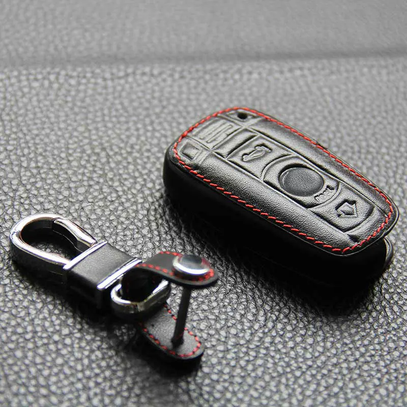 Кожаный чехол для ключей Icecare Bmw E30 X1 X3 X5 X6 320 525 E34 E36 кожаный с цепочкой