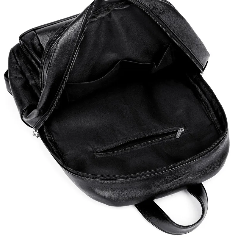 Toposhine черный рюкзак женский из искусственной кожи женские рюкзаки подростковые школьные сумки Mochila Feminina женские сумки Mochilas Mujer