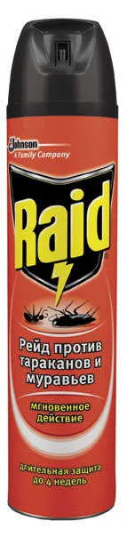 Аэрозоль против насекомых Raid, 300 мл