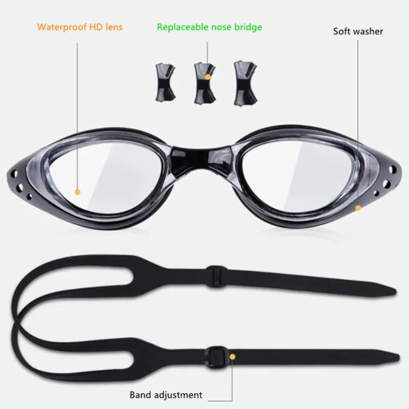 Professional Swimming Goggles Anti-Fog UV Adjustable Plating Men Women Waterproof Silicone Diving Pool Glasses Adult Eyewear swimming goggles