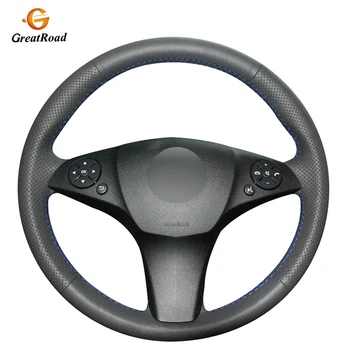 

Hand-stitched Black Genuine leather Car Steering Wheel Cover for Mercedes Benz C180 C200 C350 C300 CLS 280 300 350 500 GLK