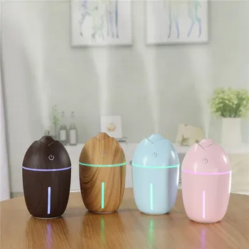 

Home USB Humidifier 200ml Cute Ultrasonic Cool Mist Aroma Air Oil Diffuser Romantic Color LED Lamp Humidificador Air Mist Maker