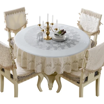 

Round table cloth waterproof lace round table cloth continental household