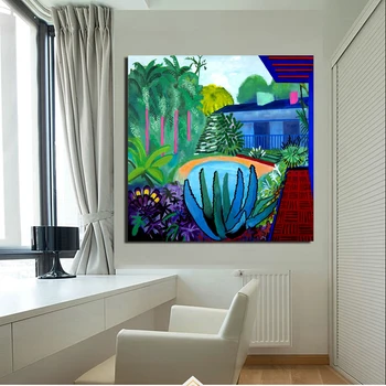 

David Hockney Jardin Tropical Wall Art Canvas Painting Posters Prints Modern Painting Wall Picture For Living Room Home Decor