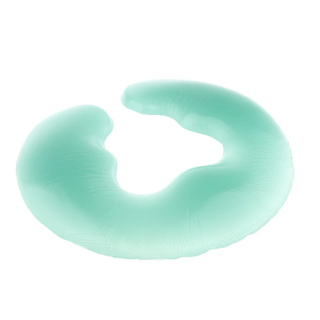 U Shape Beauty Salon Silicone SPA Massage Pillow Face Relax Cushion Reusable and Washable Green