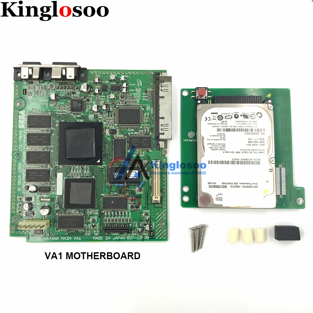 

Original 120G Internal Hard Disk Game console VA0 VA1 motherboard for Sega Dreamcast DC w/ 120PCS Games