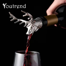 Диспенсер для вина Jagermeister цинковый сплав голова оленя рот олень Pourer Европейский винный экстрактор серебро Pourers свадебный подарок