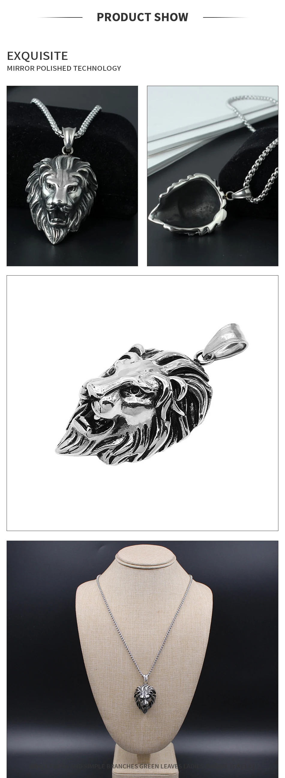 HOMOD подвеска в стиле хип-хоп с большой головой льва и ожерелье в виде короля животных, винтажная цветная цепочка в стиле хип-хоп для мужчин и женщин, ювелирное изделие, подарок