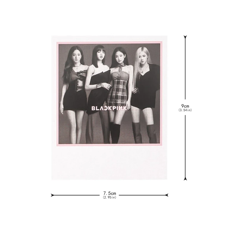 6 шт./компл. поп ножные браслеты с корейской популярной BLACKPINK девушек альбома Фото карты ПВХ карты самодельные ЛОМО карта Фотокарта