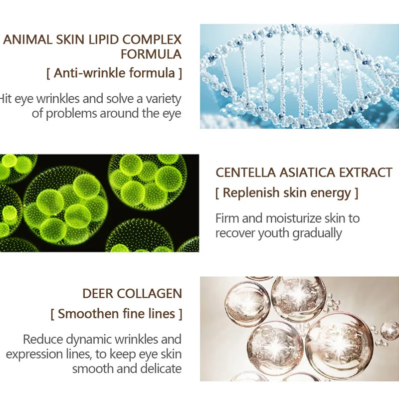 VIBRANT GLAMOUR Eye Cream Peptide Collagen Serum Anti Wrinkle Anti Age Remover Dark Circles Eye Care 1 VIBRANT GLAMOUR Eye Cream Peptide Collagen Serum Anti Wrinkle Anti Age Remover Dark Circles Eye Care 4