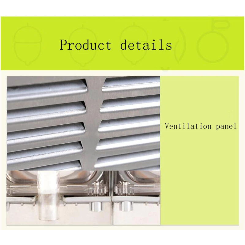 New 110V 220V Snow Melting Machine Three Tank Slush Cold Drink Maker Smoothies Granita Machine Sand Ice